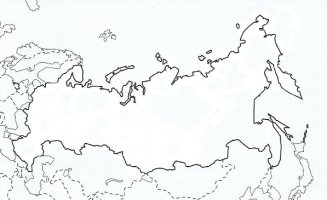 Fond de carte de la Russie