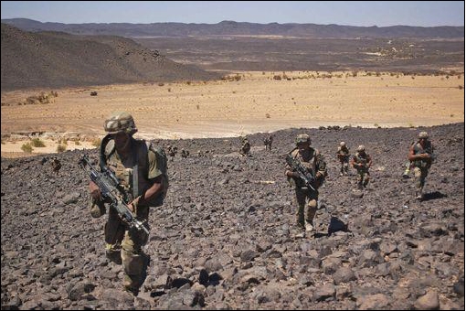 Déploiement des soldats français dans le nord du Mali